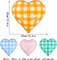 4PCS Blue Heart Balloons – 17-Inch Blue & Cream White Striped Foil Mylar Balloons for Valentine’s Day, Birthday, Wedding, Bridal, and Party Decorations (Love Checkered Blue)